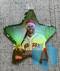2021 Topps Holiday Star Ornament Die Cut  J.D. Martinez #WHO-JM Red Sox